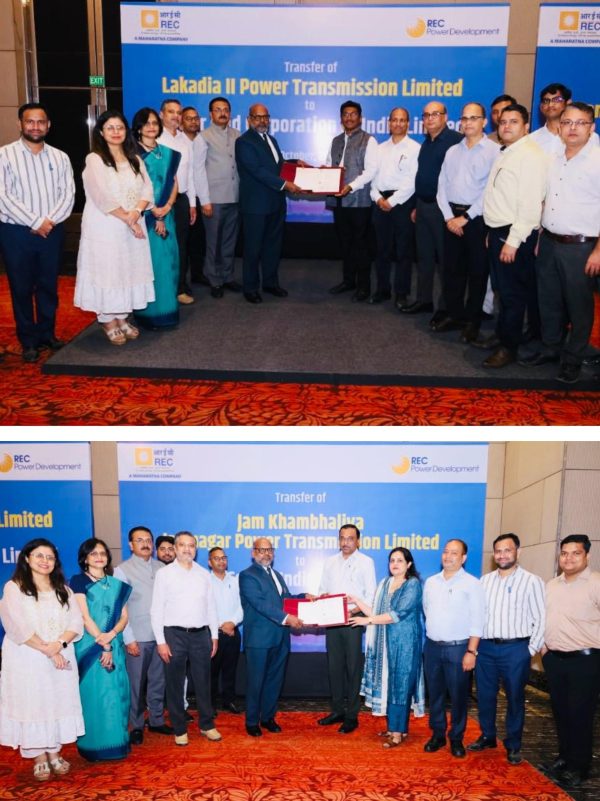 RECPDCL Transfers Two Inter-State Transmission SPVs to Power Grid and Ceigall India
